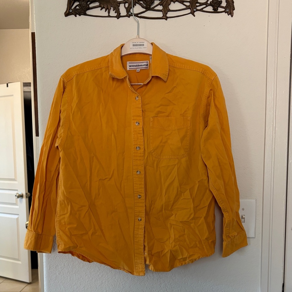 Vintage westbound Mustard‎ Button-Up Shirt